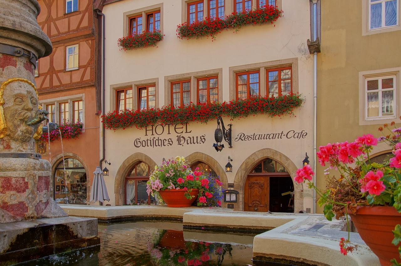 Historik Hotel Gotisches Haus Garni Rothenburg ob der Tauber Ngoại thất bức ảnh